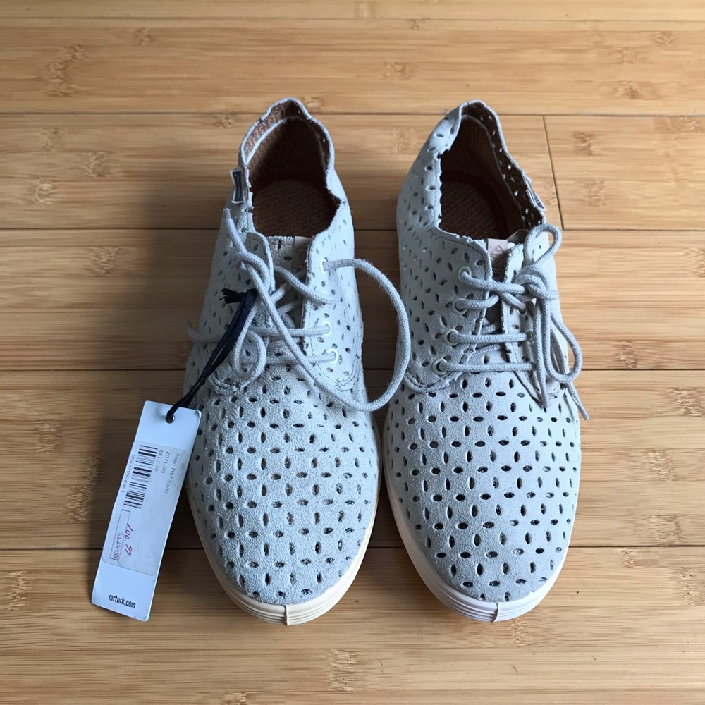 MAIANS SISTO PERFORATED SUEDE LEATHER SHOES SZ 40